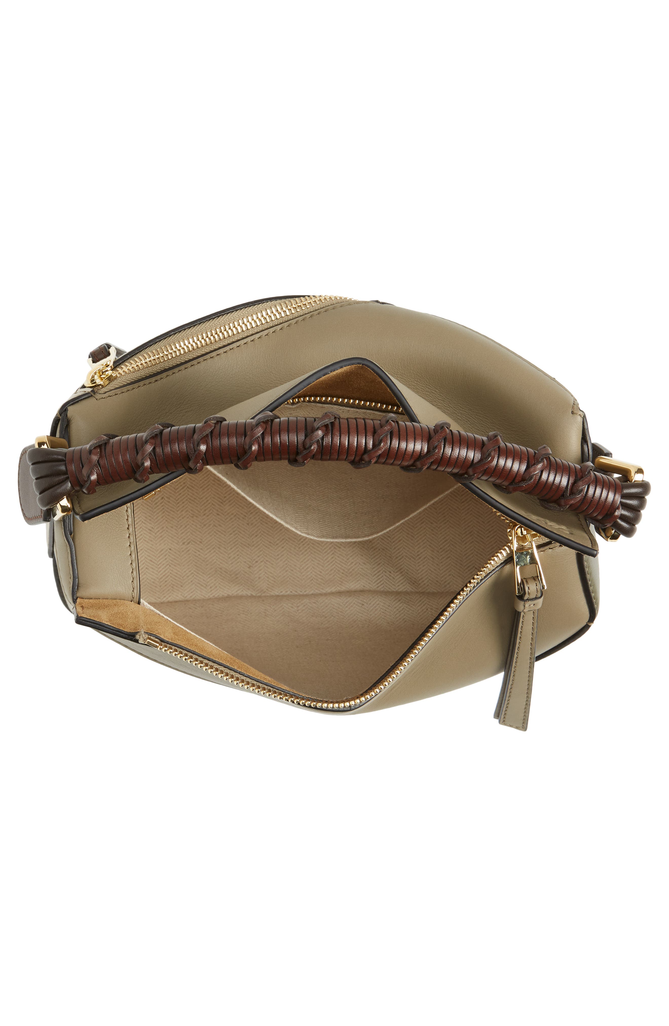 Loewe Small Puzzle Edge Leather Top Handle Bag, Alternate, color, 