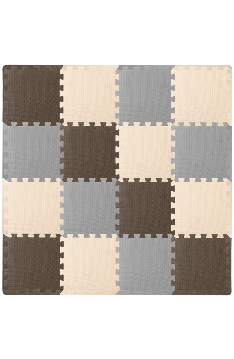 ProsourceFit Kids Solid Floor Play Mat, Main, color, Brown-Beige-Gray