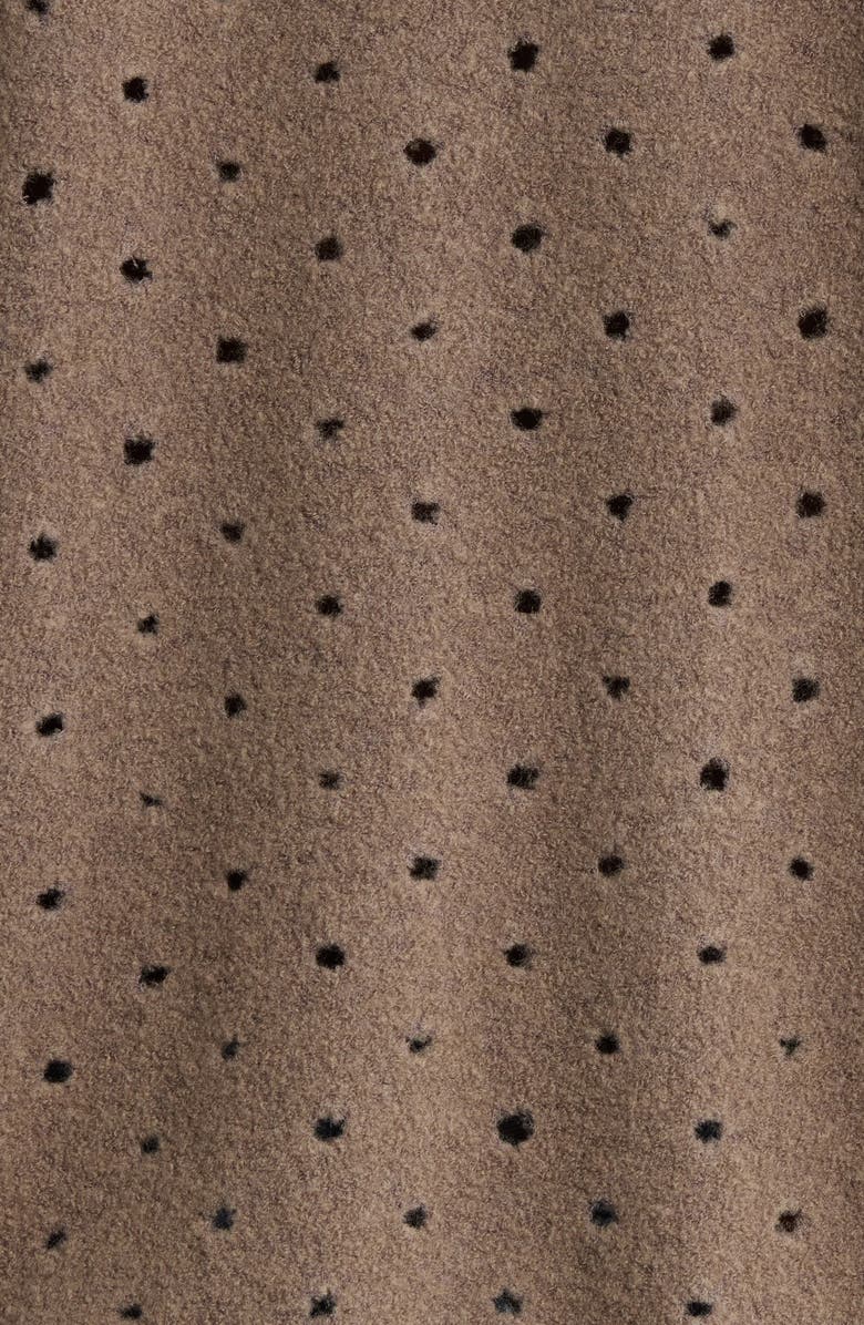 Brain Dead Hole Mock Neck Sweatshirt, Alternate, color, Brown