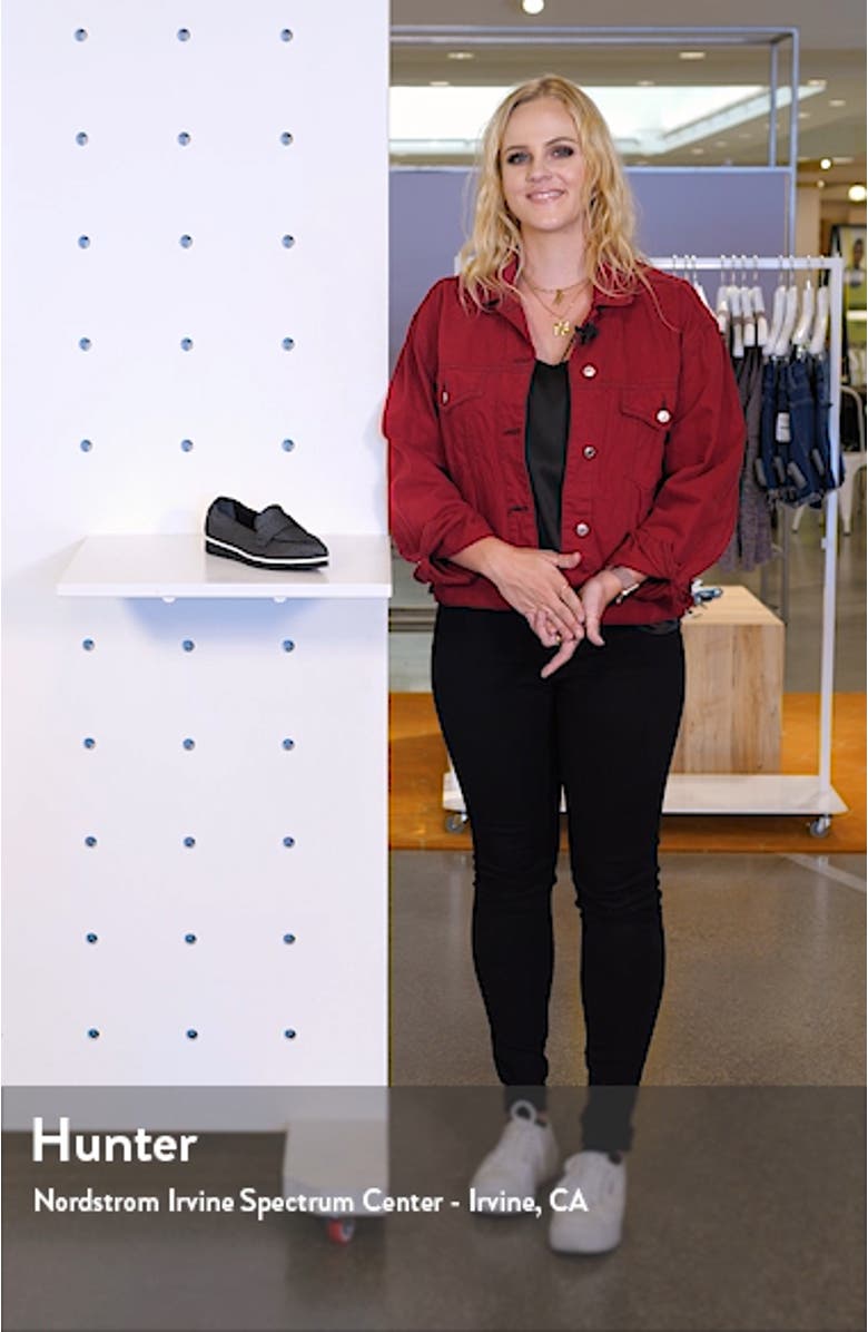 Micro Leopard Print Pointed Toe Loafer, sales video thumbnail