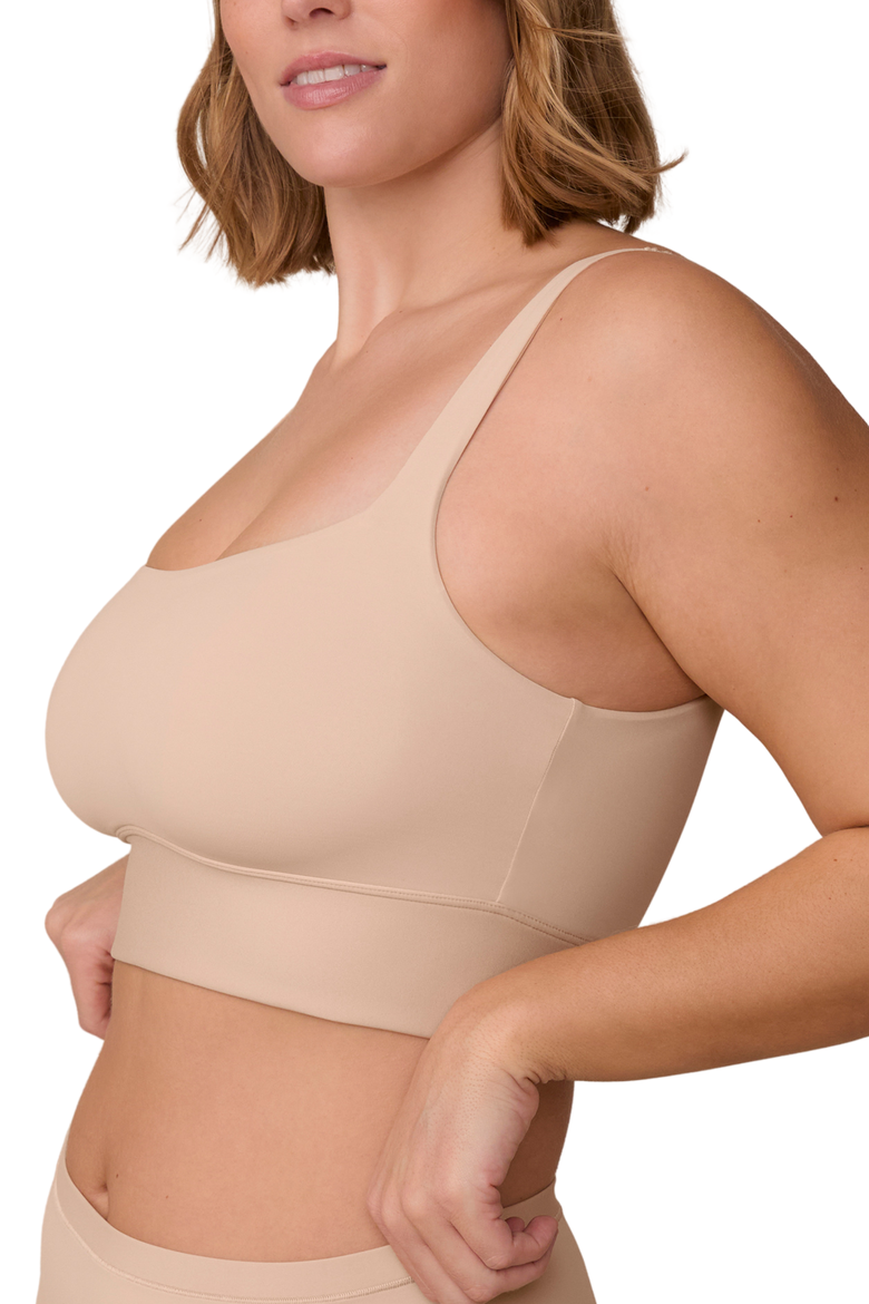 Bliss Square Neck Bralette, Alternate, color, Beige