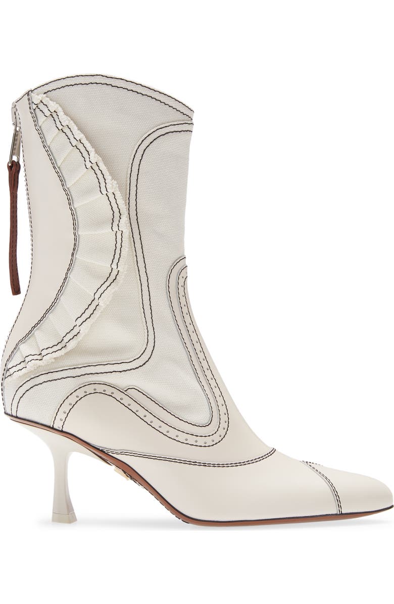 Zimmermann Ruffle Patchwork Bootie, Alternate, color,