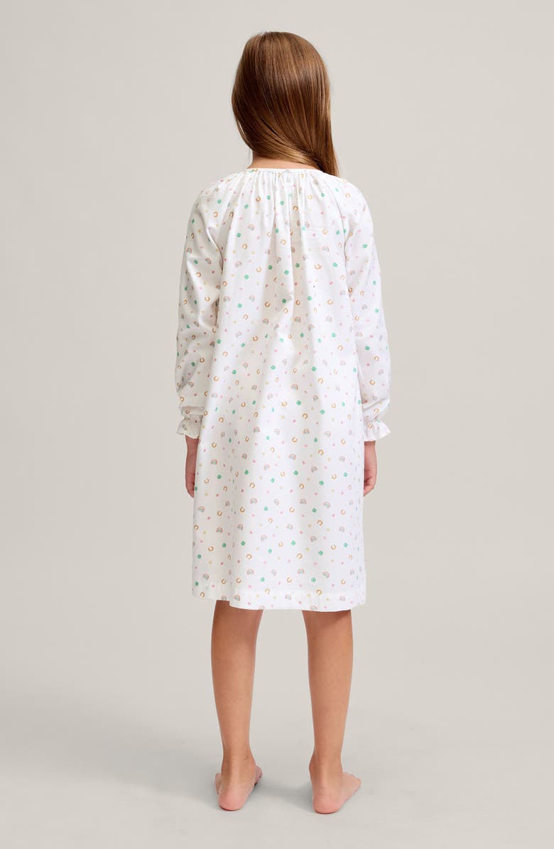 Petite Plume Delphine Good Luck Charms Nightgown, Alternate, color, White