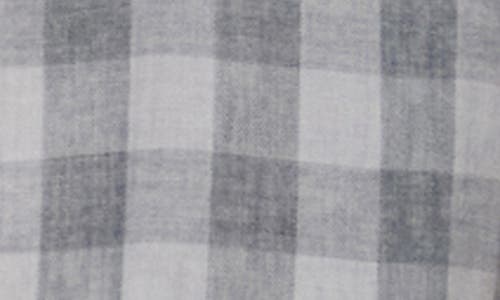 Flag And Anthem Cabot Gingham Print Short Sleeve Shirt In Grey/charcoal