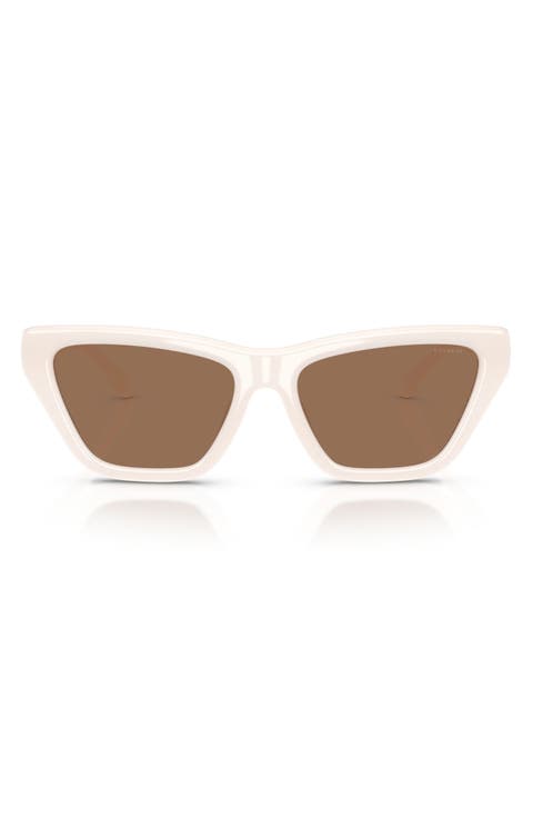 56mm Polarized Cat Eye Sunglasses
