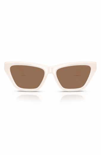 56mm Polarized Cat Eye Sunglasses
