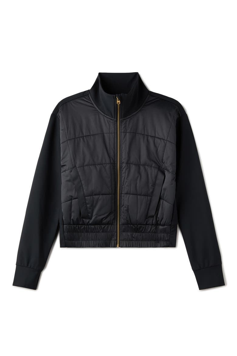 Chalet Quilted Water Repellent Jacket, Alternate, color, PURE BLACK