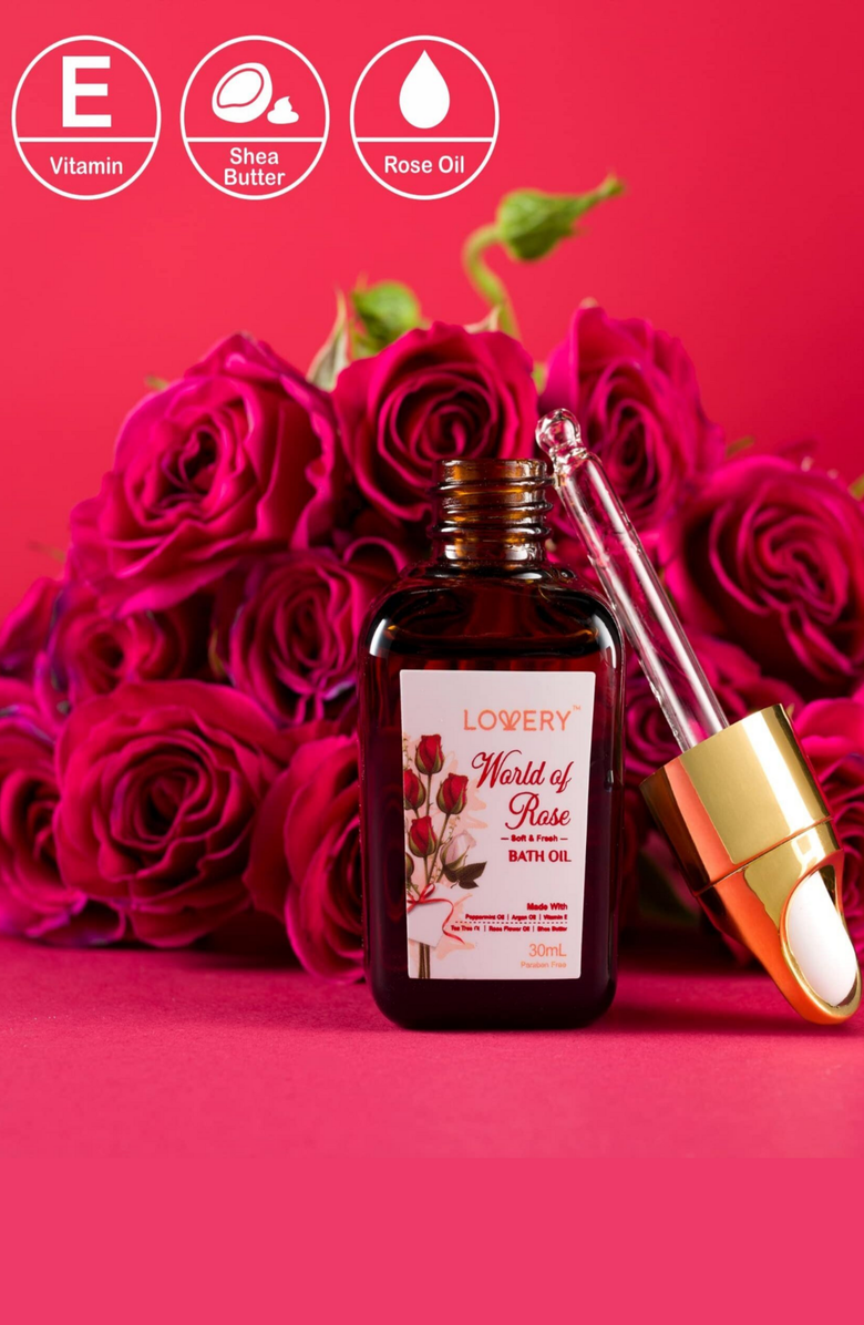 Lovery Valentines Red Rose 35pc Stress Relief Skincare Kit, Alternate, color, Red Rose