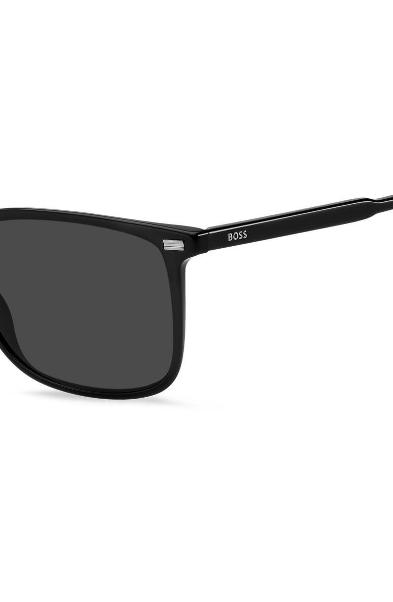 BOSS 56mm Sunglasses, Alternate, color, Black/ Grey