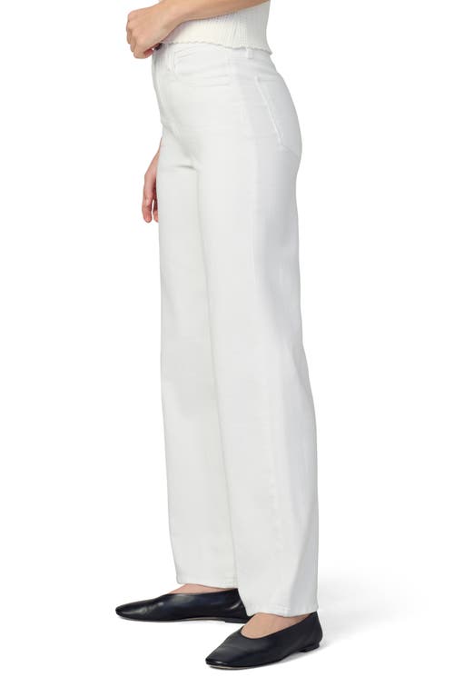 Shop Joe's The Mia High Waist Wide Leg Jeans In White