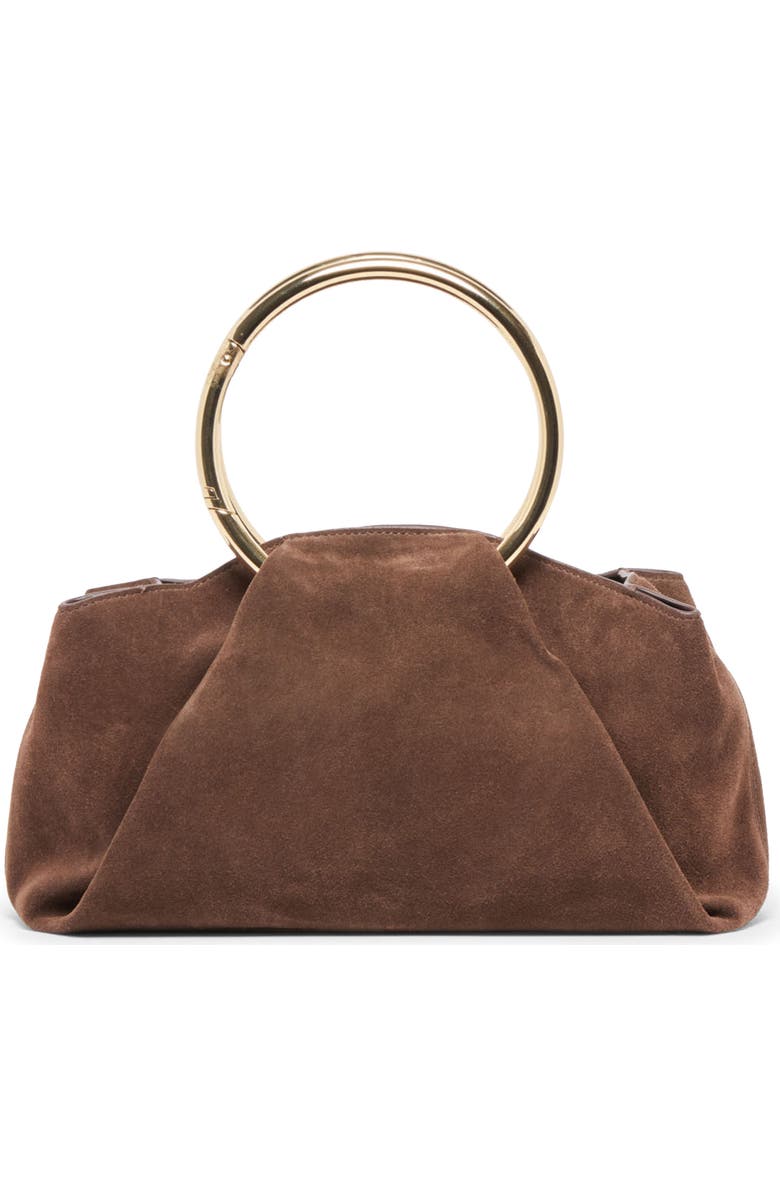 Dolce Vita Channing Suede Top Handle Bag, Main, color, Espresso