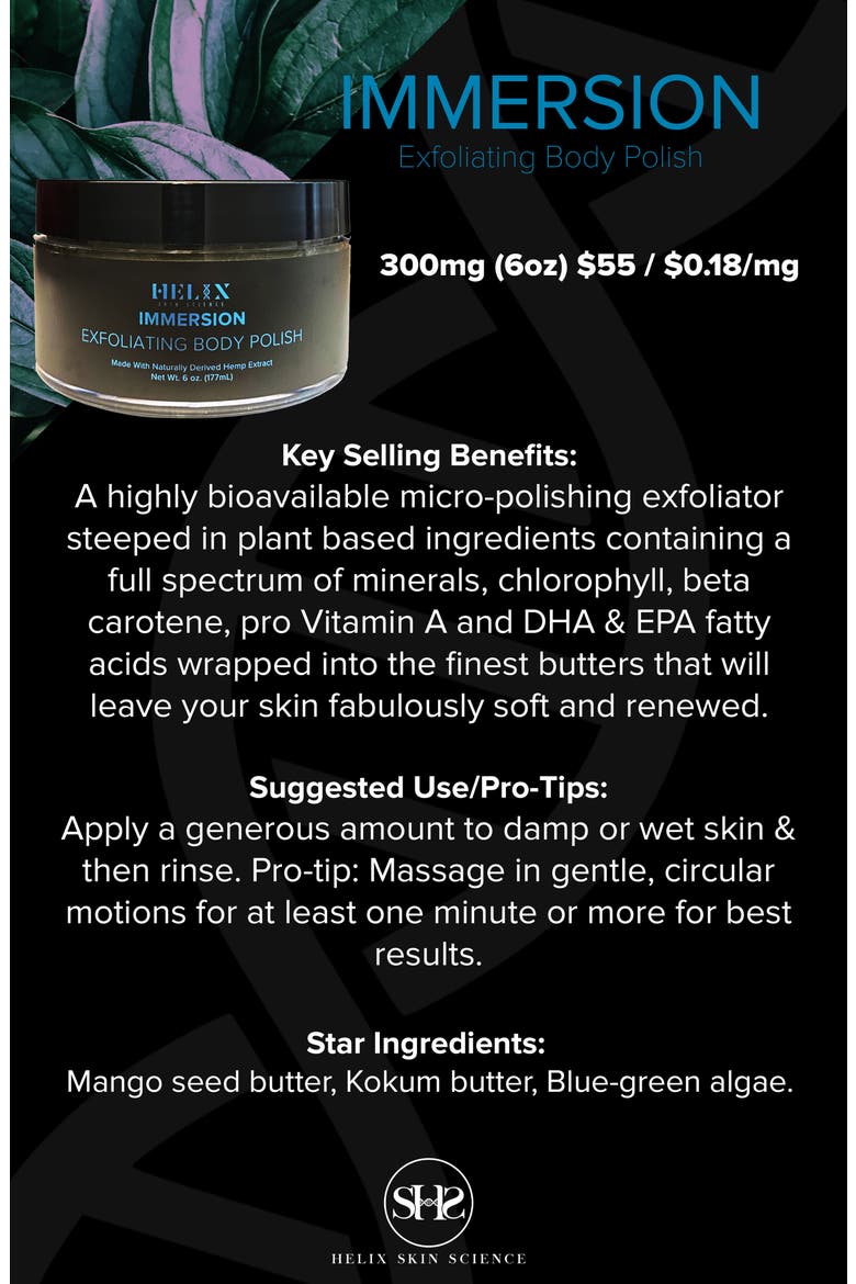 Immersion Exfoliating Body Polish with CBD (Nordstrom Exclusive), Alternate, color, NO COLOR