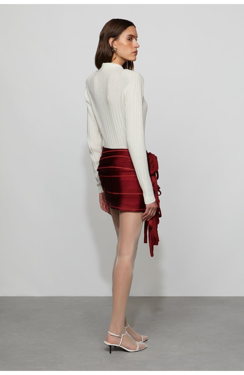 Et Ochs Reed Skirt, Alternate, color, Lipstick Red