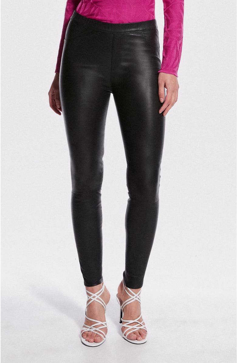 AS by DF Kenny Stretch Leather Leggings, Main, color,