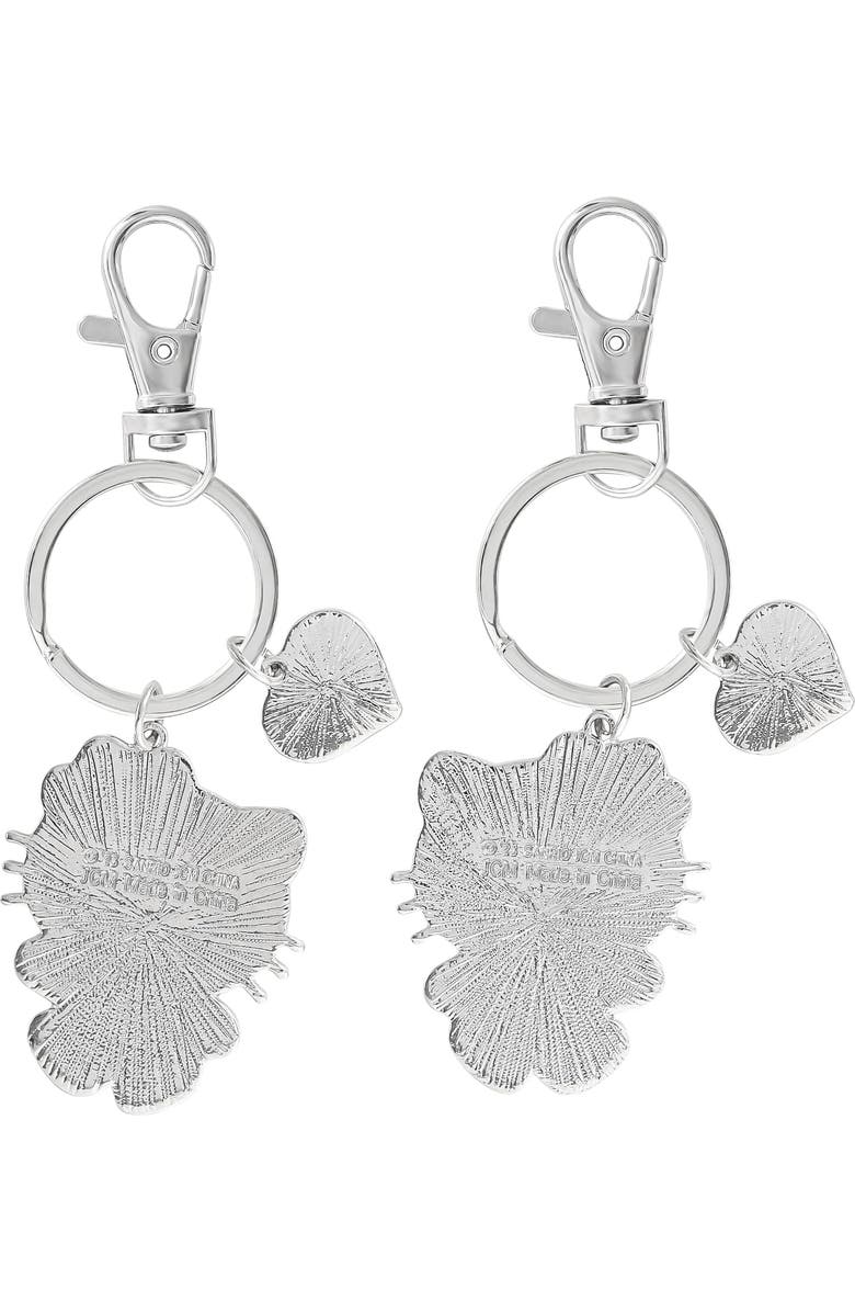 Hello Kitty BFF Keychain, Hello Kitty and Mimmy White, Set Of 2, Alternate, color, White, Silver
