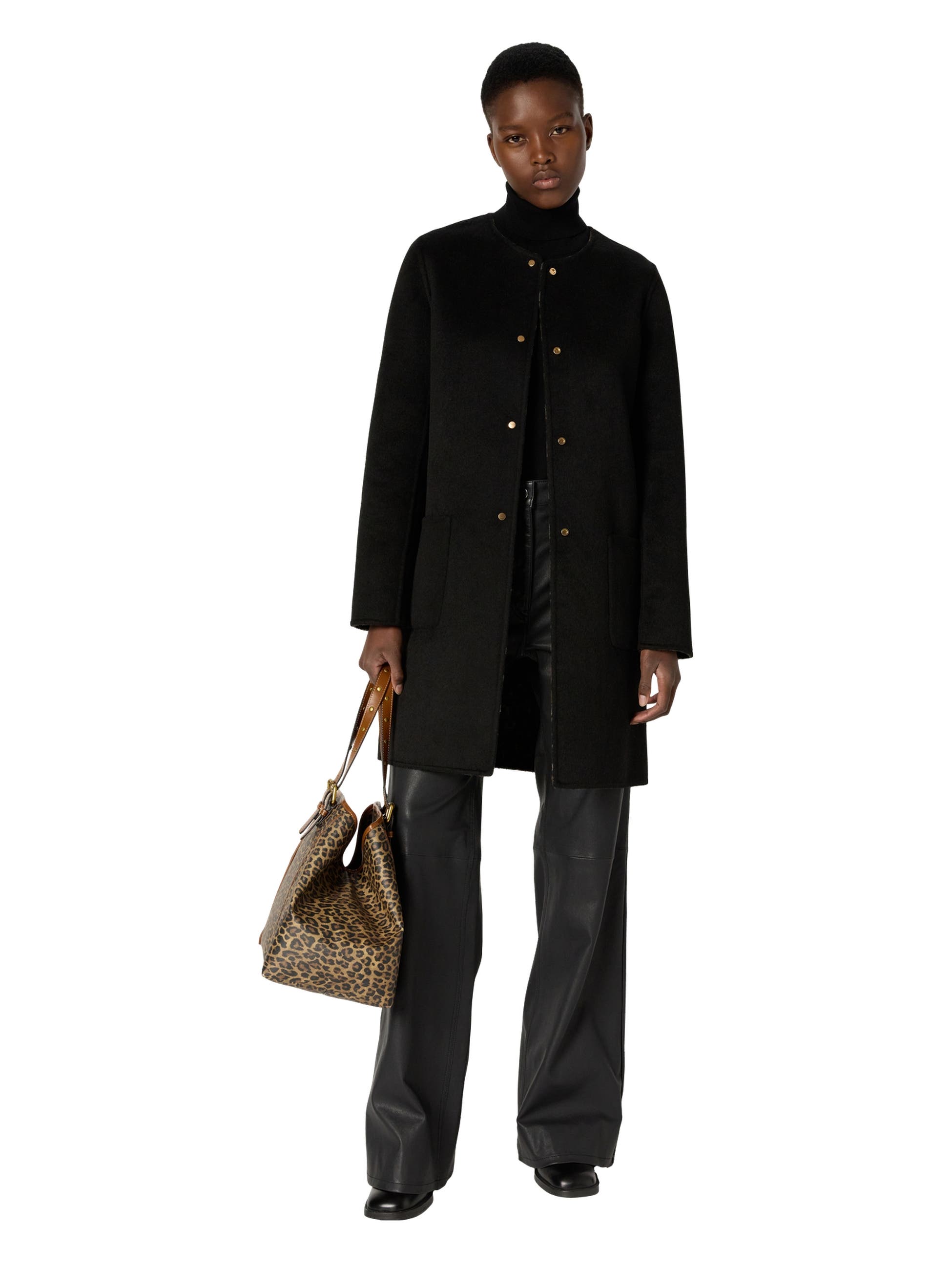 GERARD DAREL Matilda Collarless Reversible Coat (Women) | Nordstrom