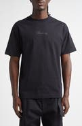Burberry Check Cursive Logo Relaxed Fit Cotton T-Shirt