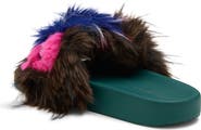 Kurt Geiger London Meena Mascot Faux Fur Slide Sandal