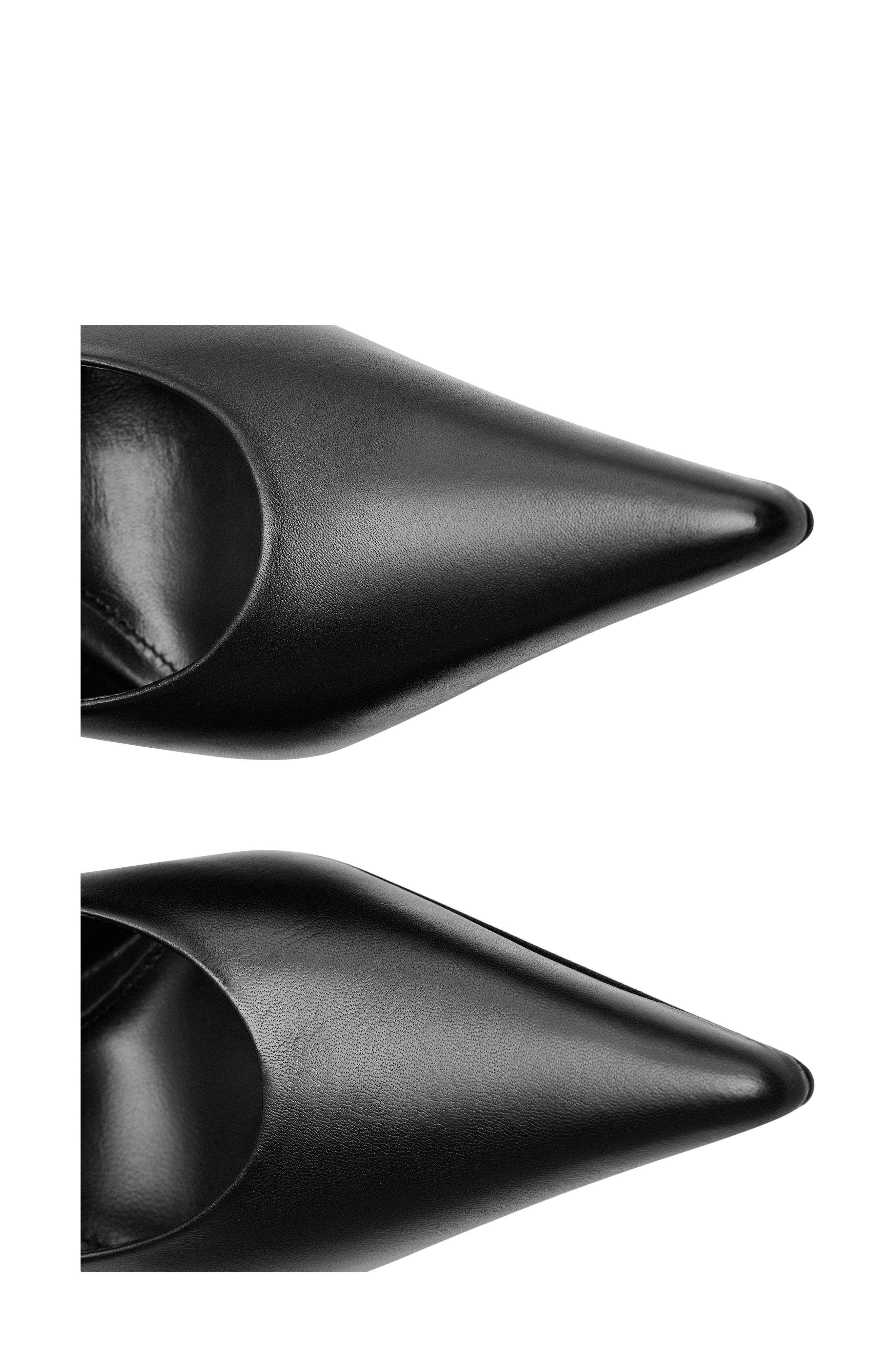 Leather Pump, Alternate, color, BLACK