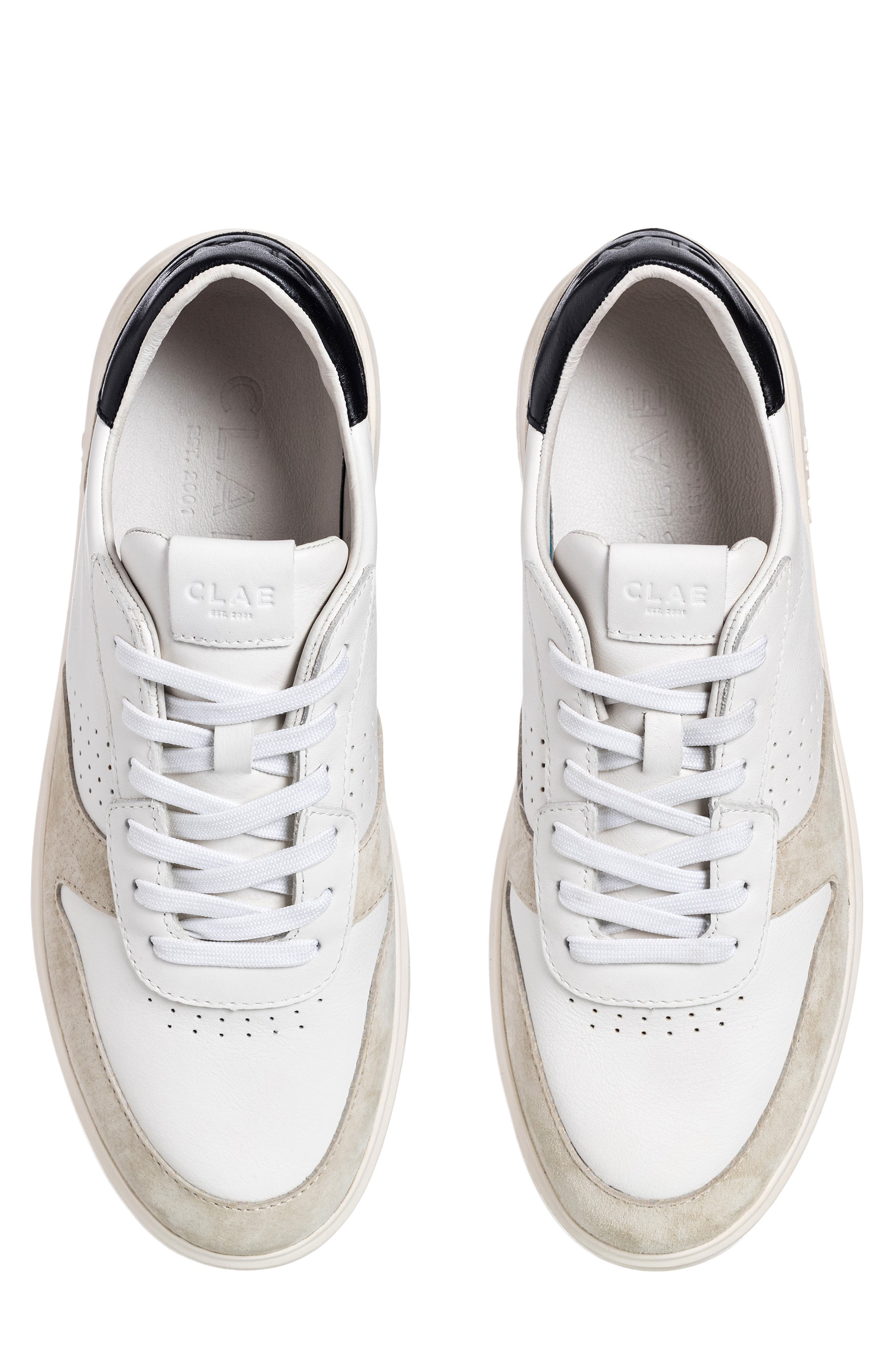 CLAE Moses Sneaker, Alternate, color, White Wood Ash Black