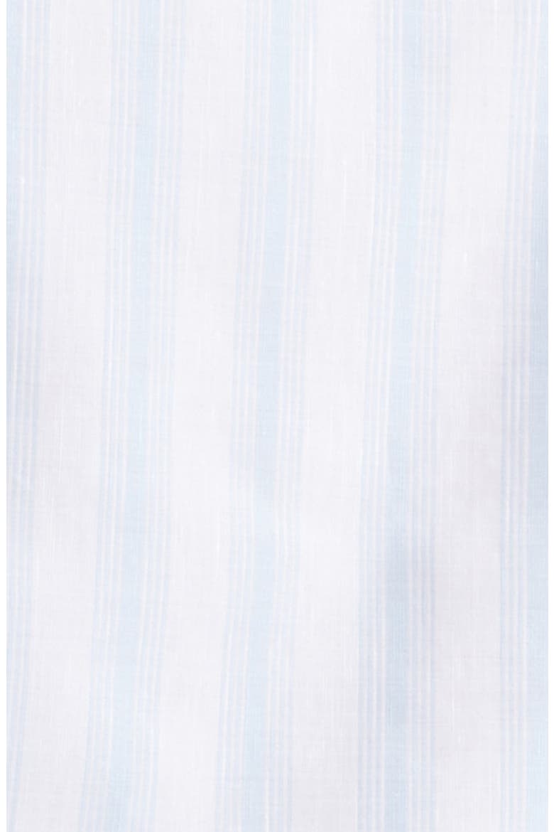 Stripe Cotton & Linen Button-Up Shirt, Alternate, color, BABY BLUE