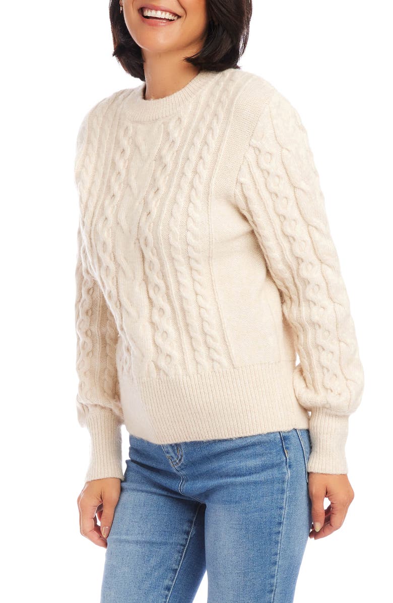 Karen Kane Cable Stitch Sweater, Alternate, color, 