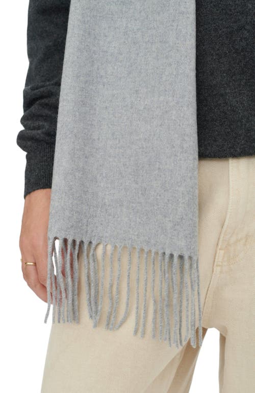 Gobi Mongolian Cashmere Cashmere Fringed Scarf In Vapor Blue