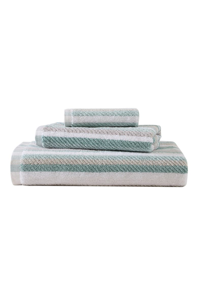Ocean Bay Stripe 3-Piece Towel Set, Alternate, color, BLUE