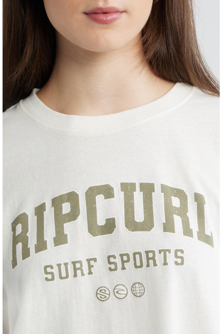 Varsity Sports Graphic Heritage Tee, Alternate, color, BONE/ KHAKI