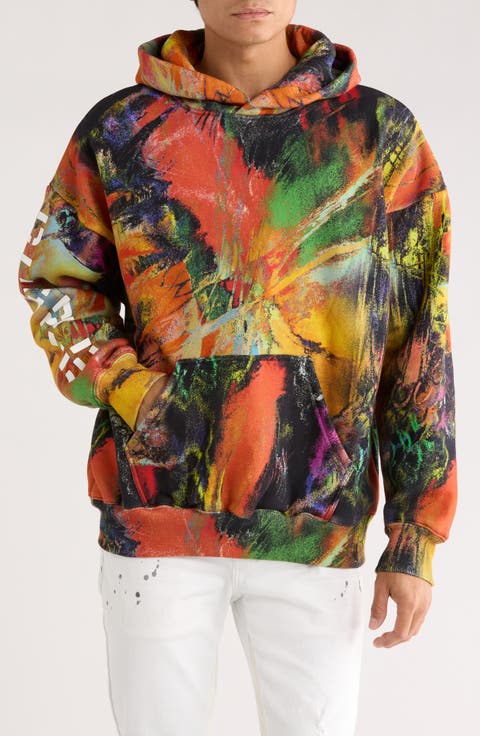 Relaxed Fit Logo Graphic Heavyweight Fleece Hoodie Logo Graphic Fleece Hoodie