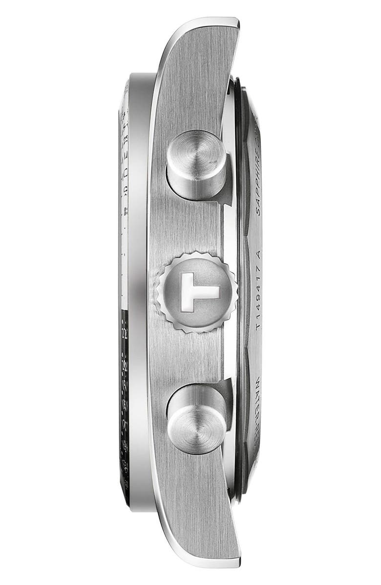 Tissot PR516 Bracelet Chronograph Watch, 40mm, Alternate, color, Black
