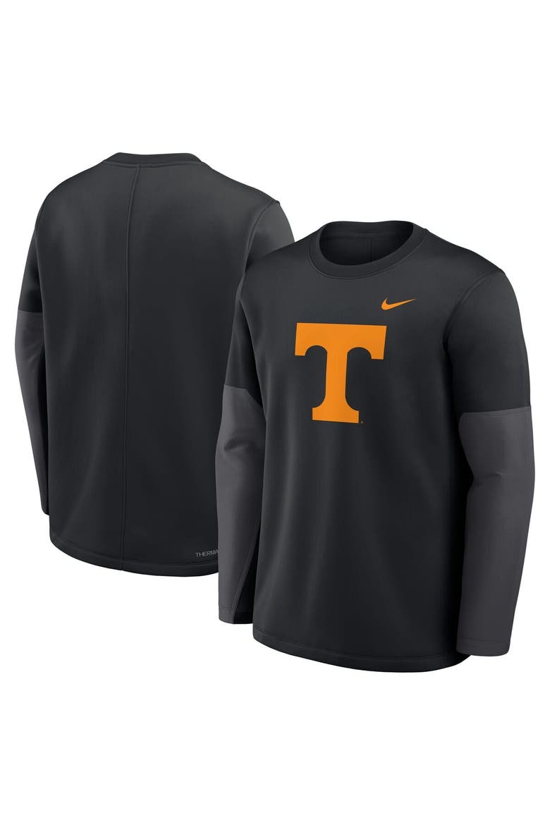 Men's Nike Black Tennessee Volunteers 2025 Sideline Coach Performance Long Sleeve T-Shirt, Alternate, color, Black