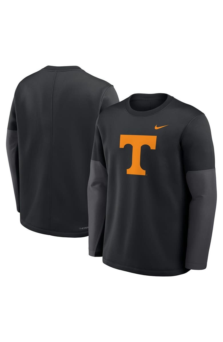 Nike Men's Nike Black Tennessee Volunteers 2025 Sideline Coach Performance Long Sleeve T-Shirt, Alternate, color, Black