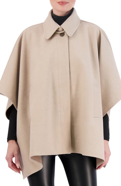 Faux Wool Cape