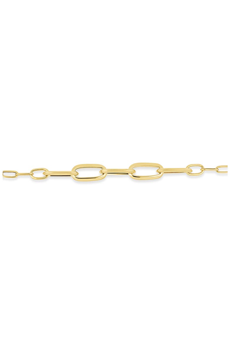 14k Gold Link Necklace, Alternate, color, 14KY