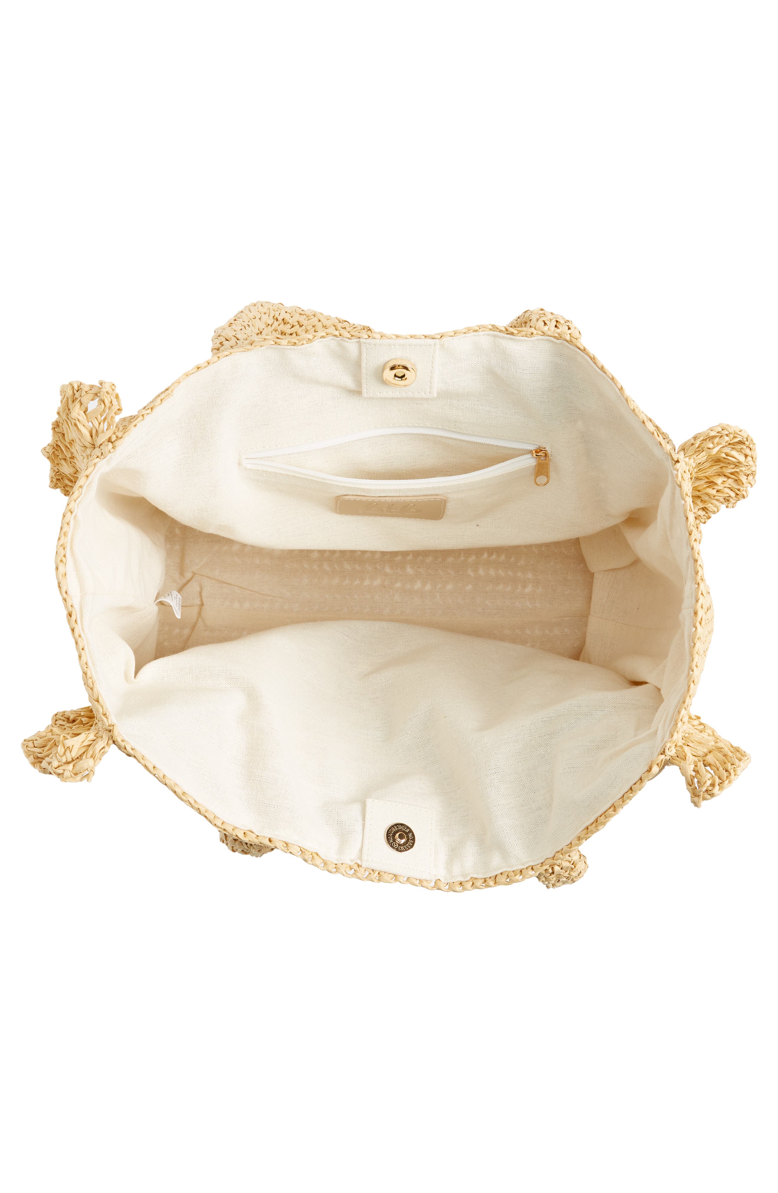 BTB Los Angeles Cheri Straw Tote, Alternate, color, 