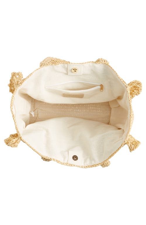 Btb Los Angeles Cheri Straw Tote