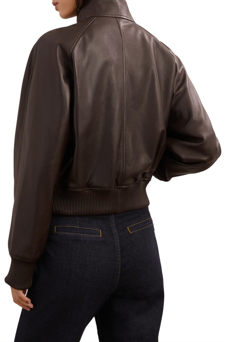 Eloise Faux Leather Jacket, Alternate, color, CHOCOLATE BROWN