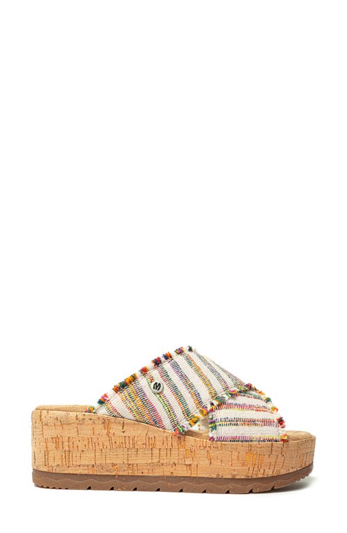 Minnetonka Posey Wedge Sandal In Fiesta Stripe