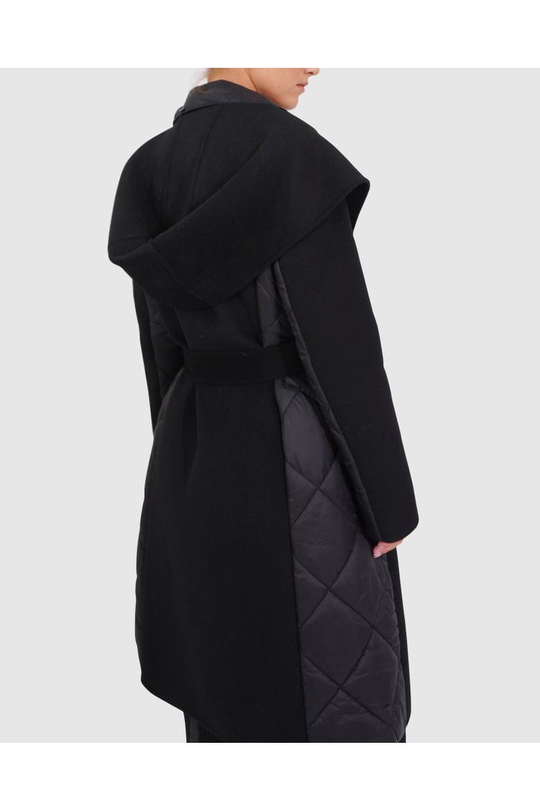 Walk Me Home Convertible Coat, Alternate, color, Black
