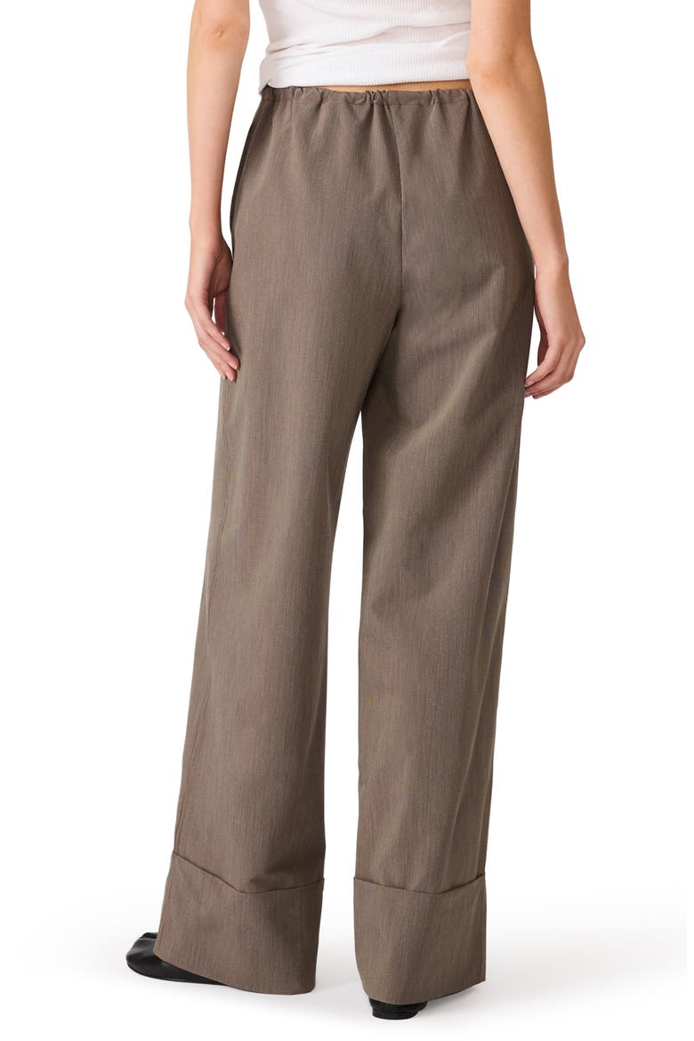Idra Tie Waist Pants, Alternate, color, WALNUT