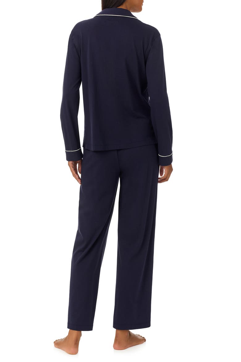 Knit Pajamas, Alternate, color, NAVY