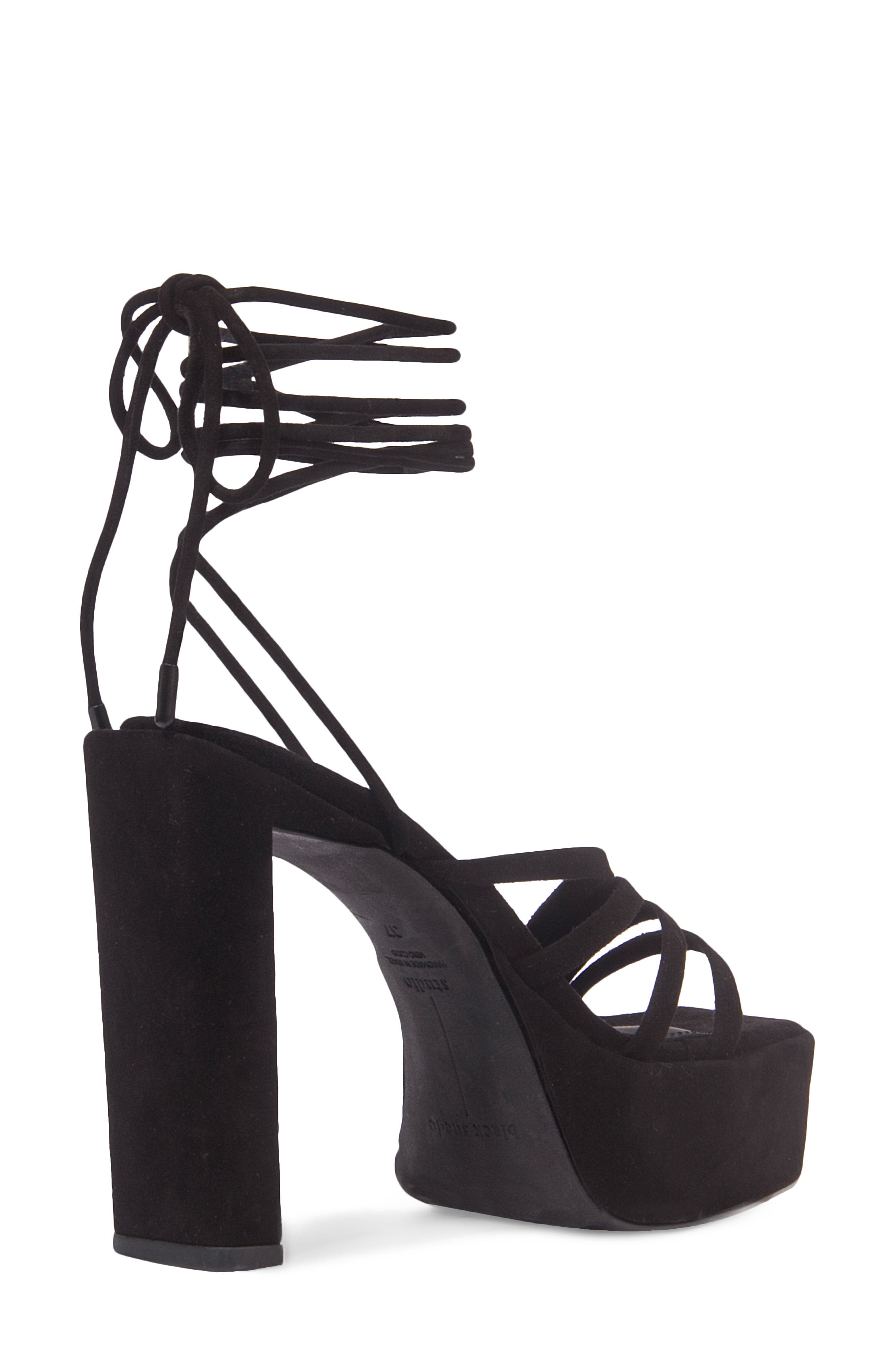 BLACK SUEDE STUDIO Sasha Platform Sandal, Alternate, color, 