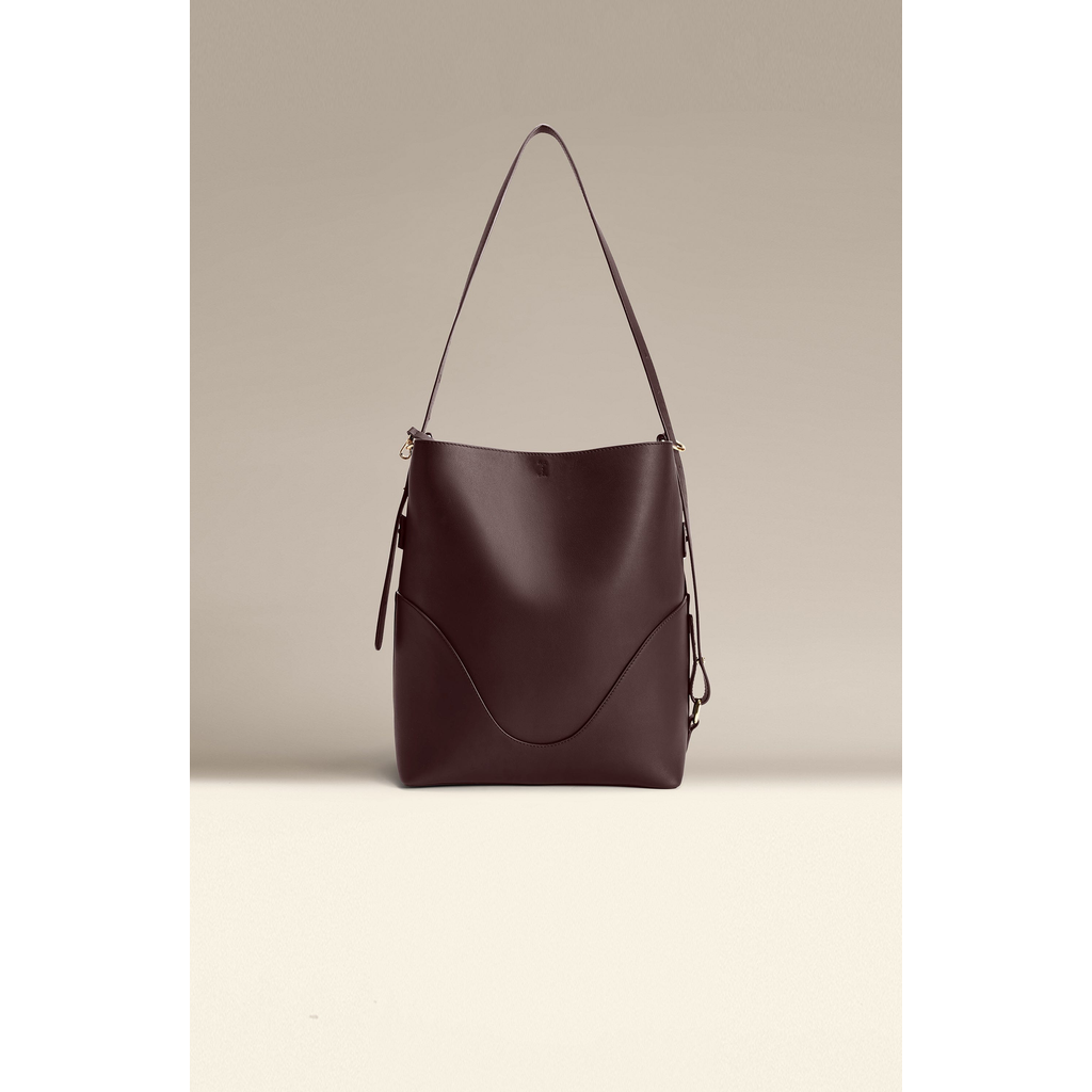 Oleada Official Marina Soft Bucket Bag In Brown