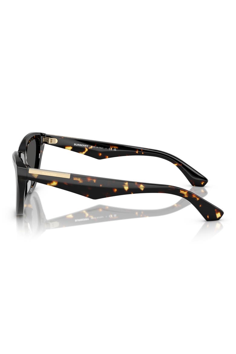 55mm Cat Eye Sunglasses, Alternate, color, BROWN/ MUSTARD TORT
