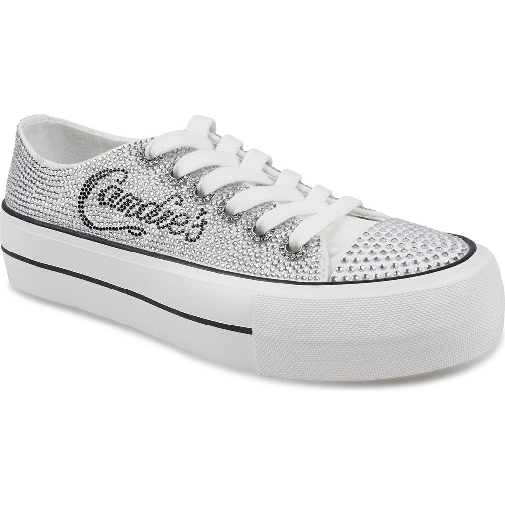 Candies Candie's Leann Low Top Platform Sneaker In Silver
