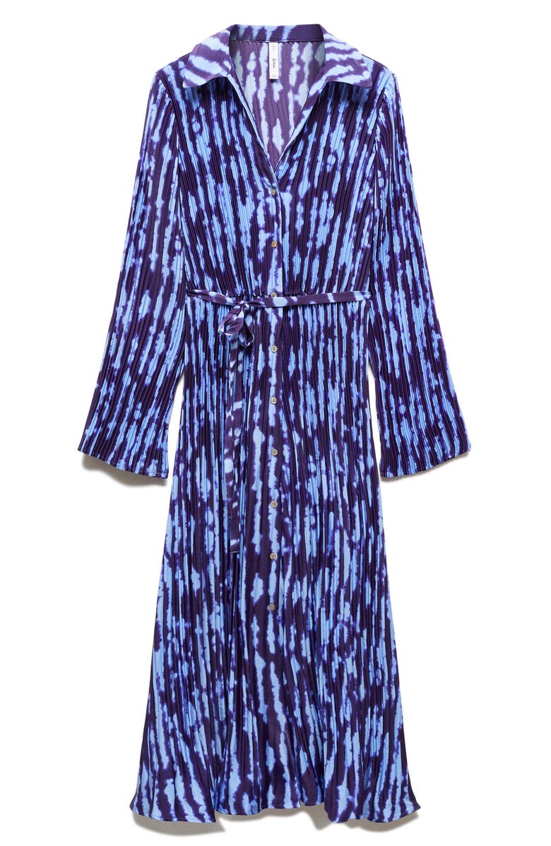 MANGO Thea Long Sleeve Shirtdress, Alternate, color, 