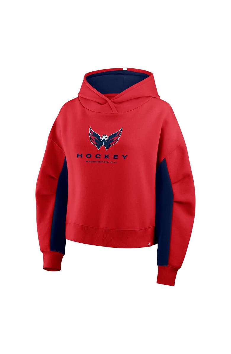 FANATICS Women's Fanatics Red Washington Capitals Back Check Boxy Hoodie, Alternate, color, Red