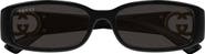 Gucci 54mm Rectangular Sunglasses