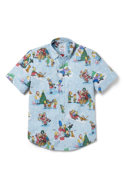 The Simpsons Greetings Button-Down Shirt